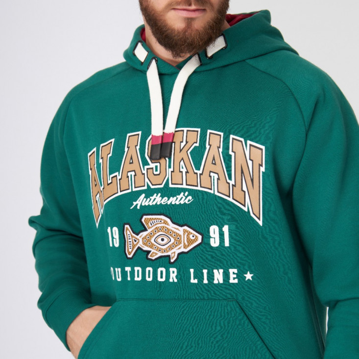Толстовка Alaskan Promo Hoodie зеленый XXL