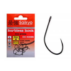 Крючки Saikyo KH-10096 Barbless BN №4 (10 шт) Крючки Saikyo KH-10096 Barbless BN №4 (10 шт)
