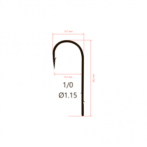 Крючки Saikyo BS-2313 Round Bent Worm Крючки Saikyo BS-2313 Round Bent Worm